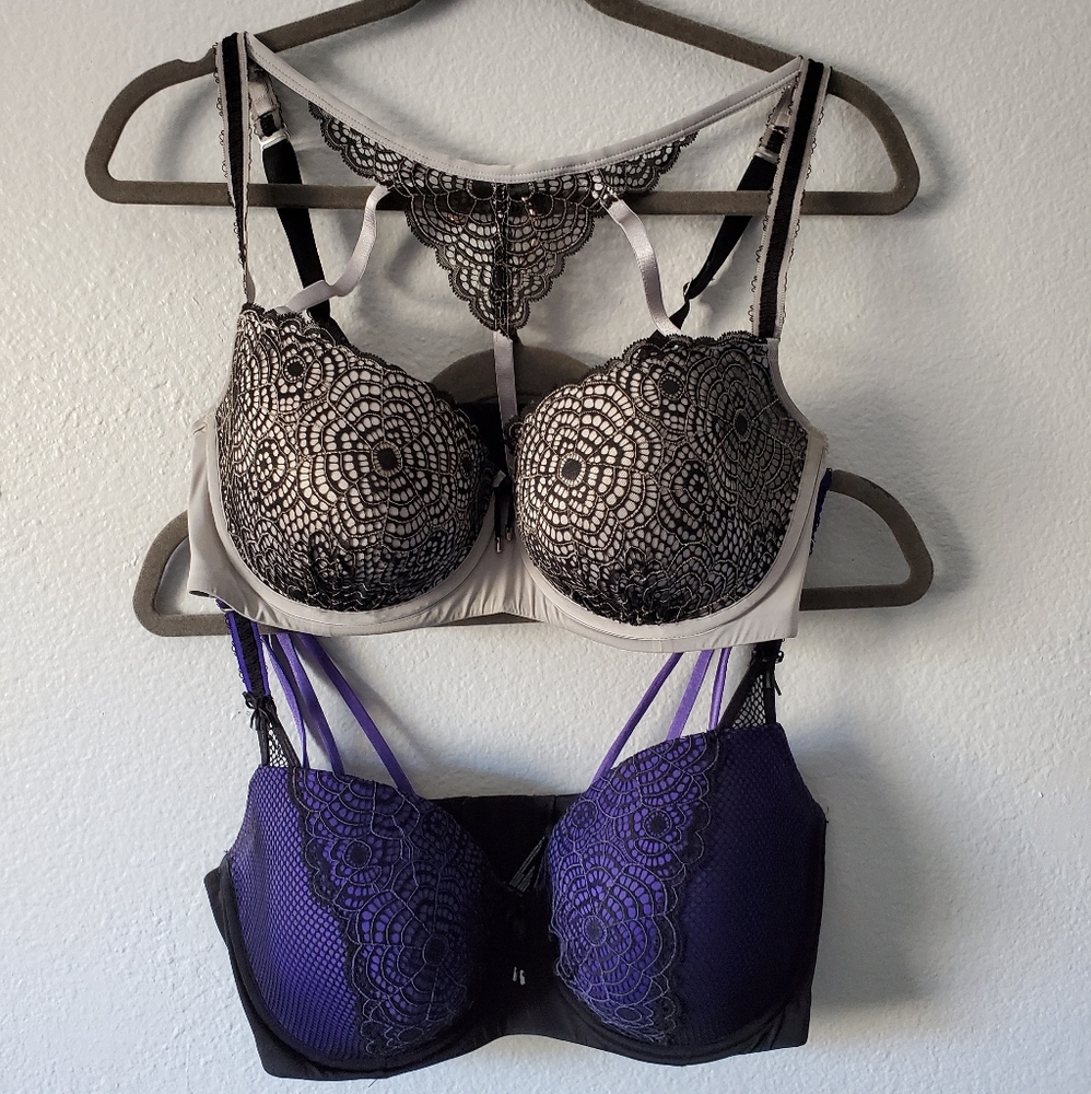 36DDD (36F) Strappy Balconette Bra Set